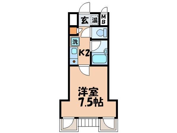 パインフｨールド御池の物件間取画像